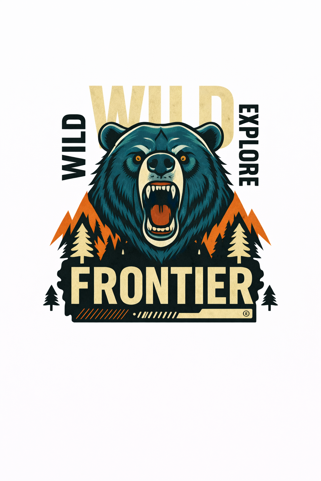 wild frontier : printed t shirt unisex wild frontier : printed t shirt unisex