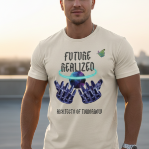 the future hands : printed t shirt unisex