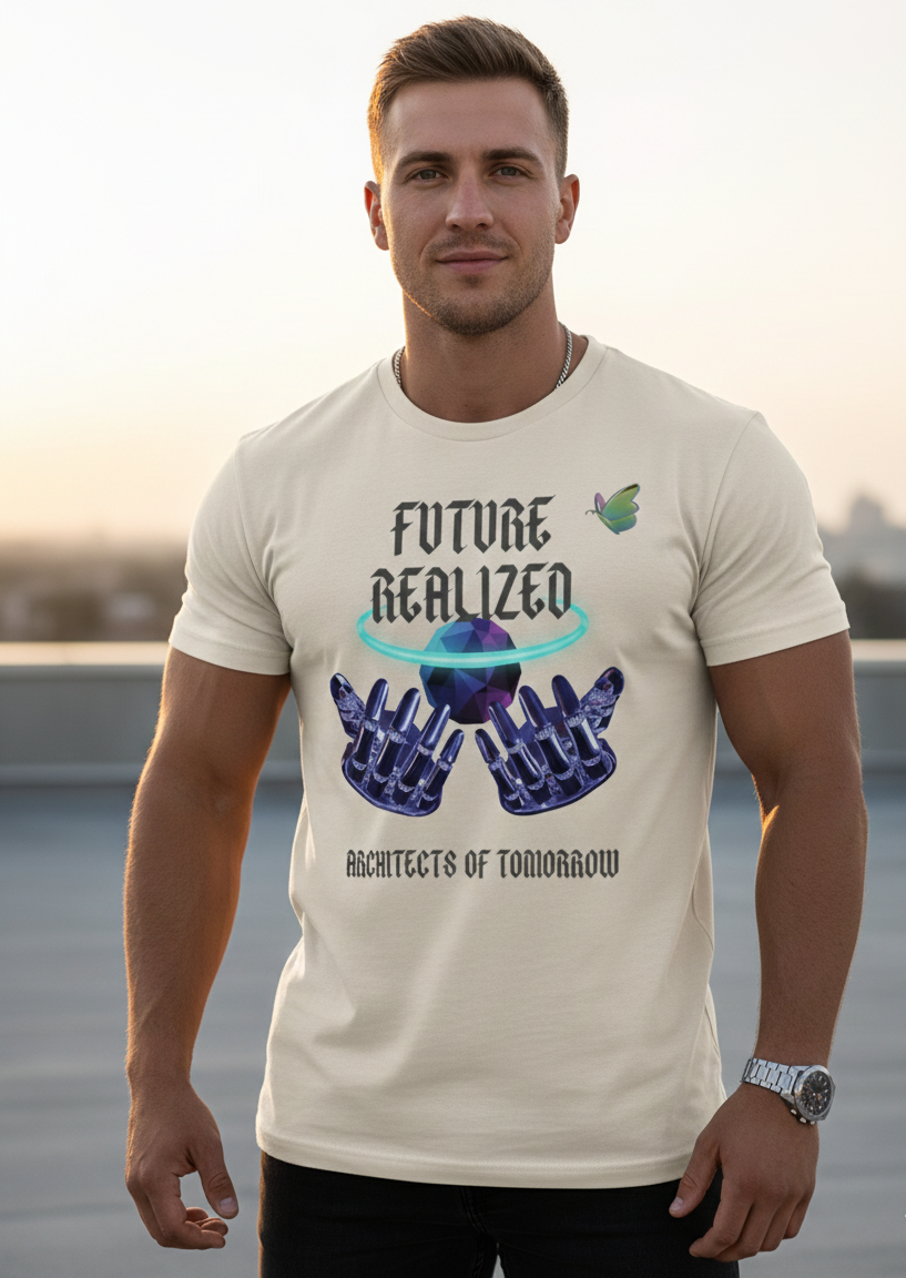the future hands : printed t shirt unisex the future hands : printed t shirt unisex